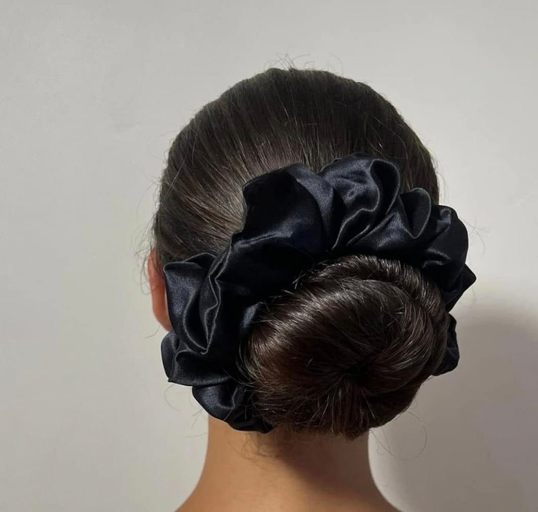 Scrunchie Volumising Hijab Plain Big Hair Ring Tie Bun Clip Hijab Scarf Volumizer Scarf