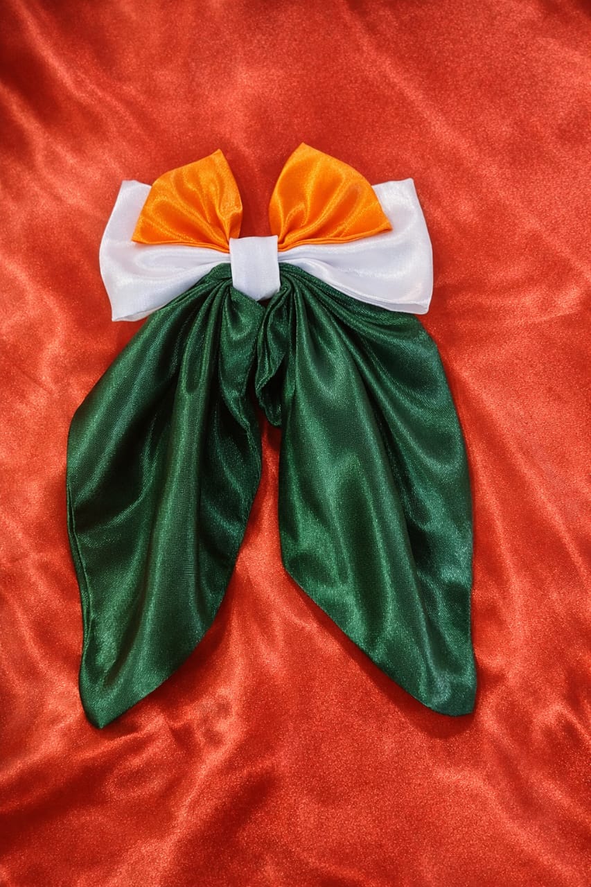 3 color flow bow for republic day